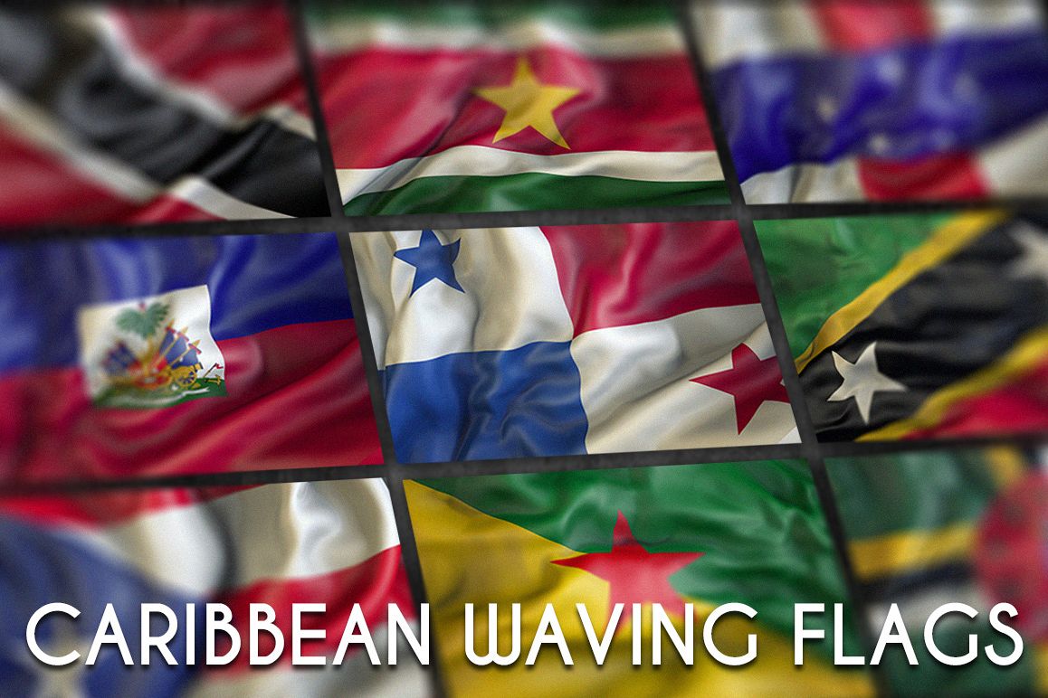 Caribbean Waving flags example image 1