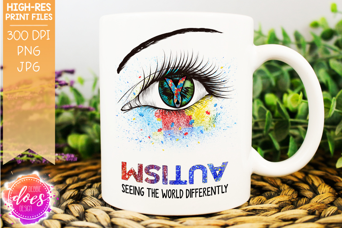 Autism Eye - Seeing the World Differently - Printable Design example image 1