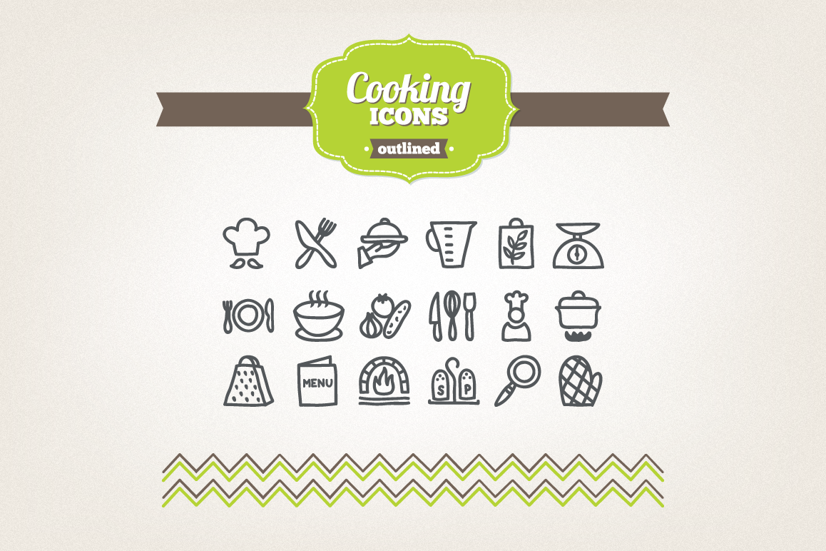 Hand Drawn Cooking Icons example image 1