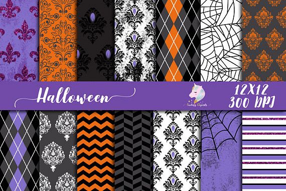 Halloween Digital Paper example image 1