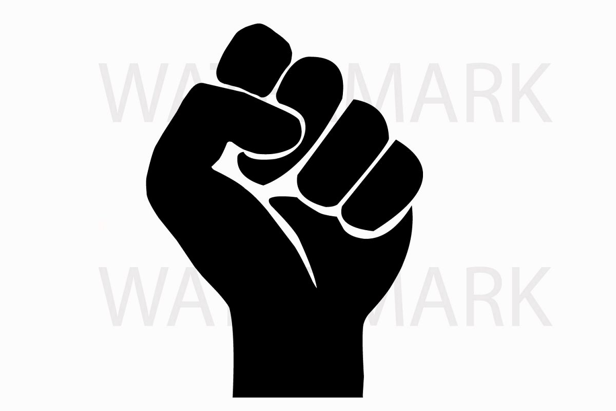 Fist for Power - SVG/JPG/PNG Hand Drawing (65850) | Illustrations