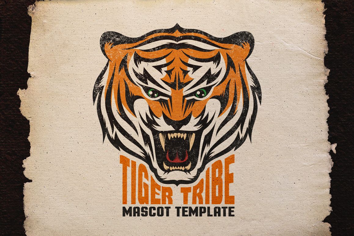 Tiger Mascot Template example image 1