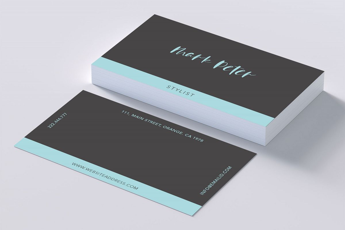 Minimalist professional new business card example image 1