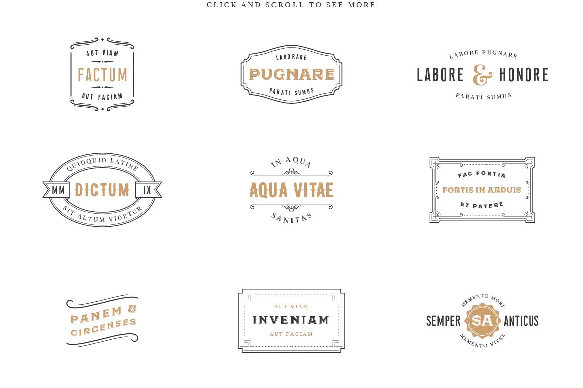 Vintage Label & Logo Templates example image 1