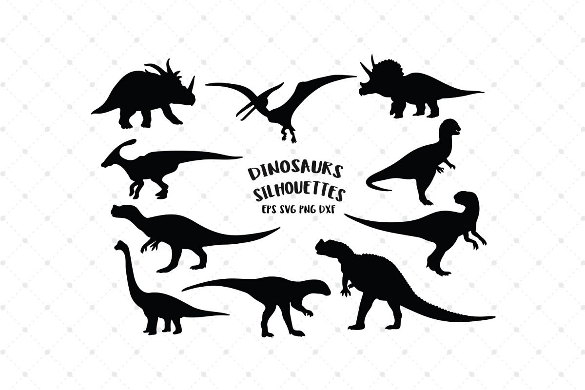 Download Dinosaurs Silhouettes SVG Cut Files (87551) | Cut Files ...