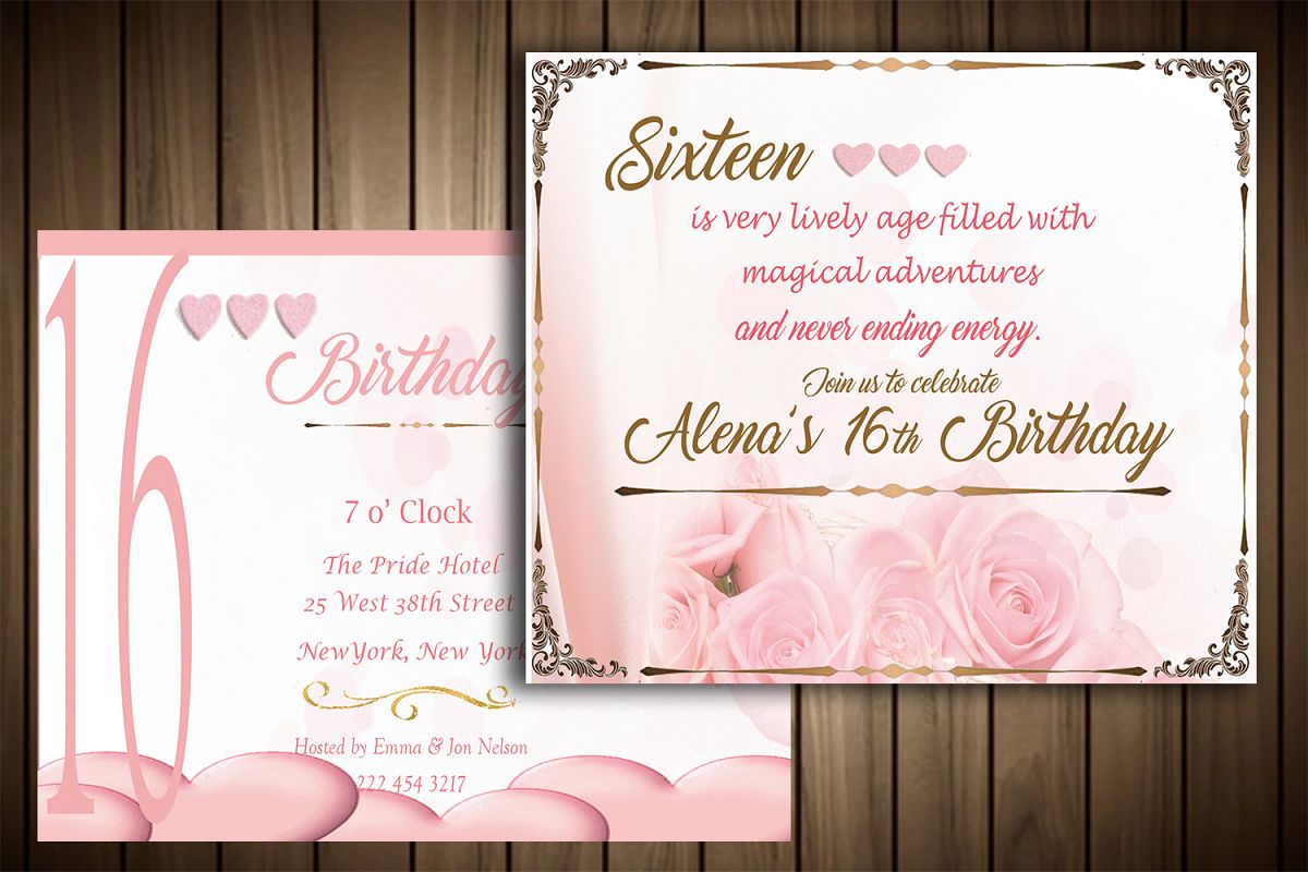birthday invitation card example image 1