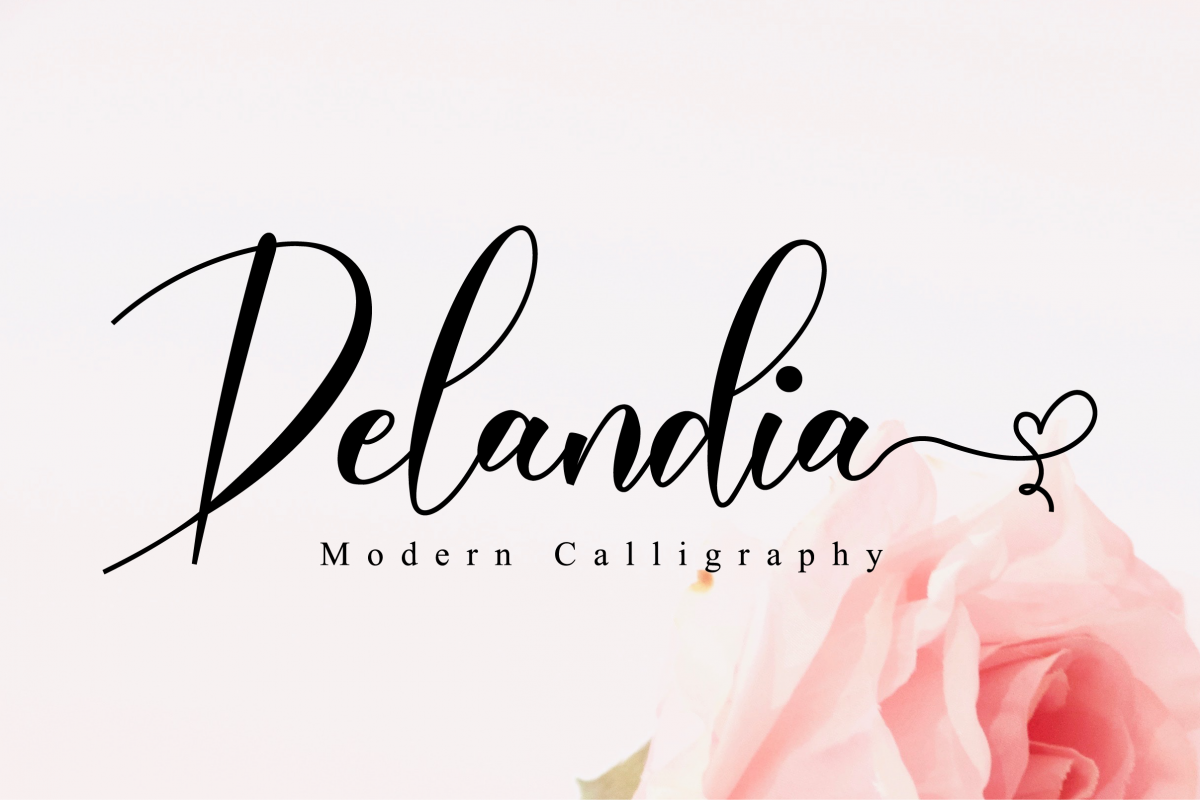 Delandia Script example image 1