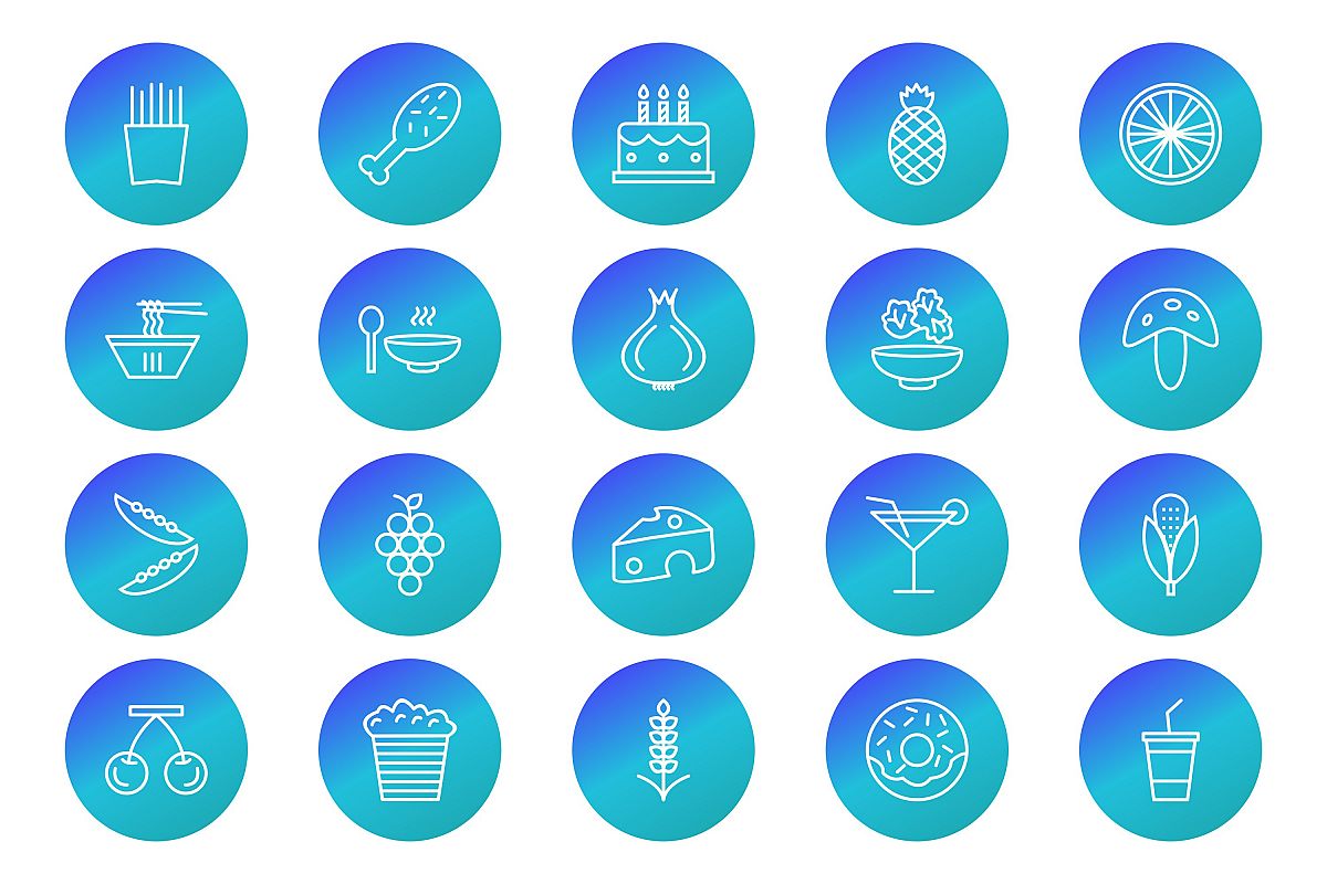 Set Of Food Icons example image 1