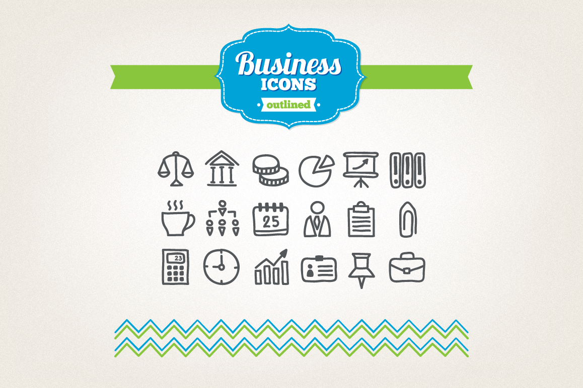 Hand Drawn Business Icons example image 1