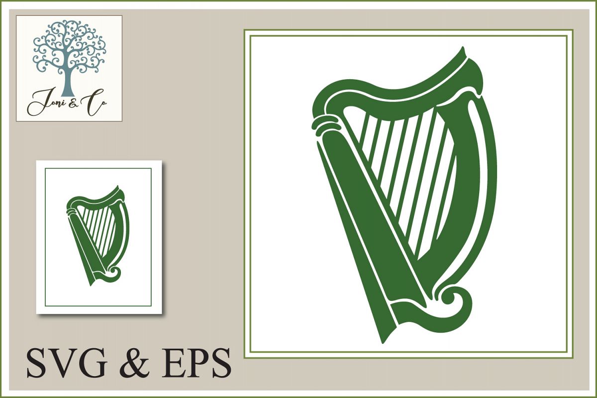 Celtic Harp (74147) SVGs Design Bundles