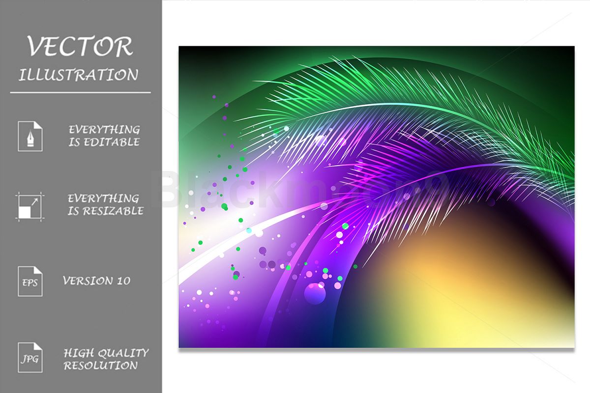 Purple Background with Feathers example image 1