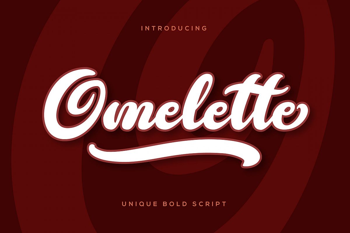 Omelette Script Font example image 1