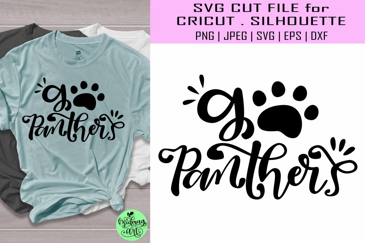 Go panthers svg, football svg example image 1