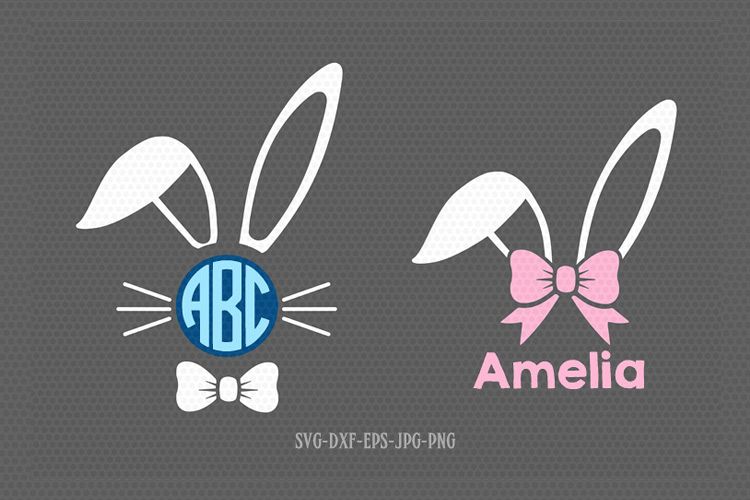 easter boy bunny svg example image 1