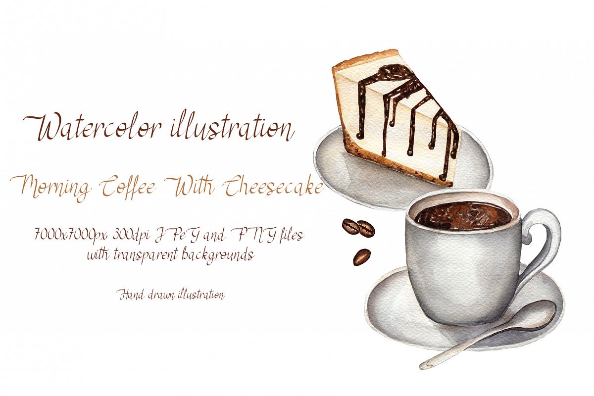 Morning Coffee With Cheesecake example image 1