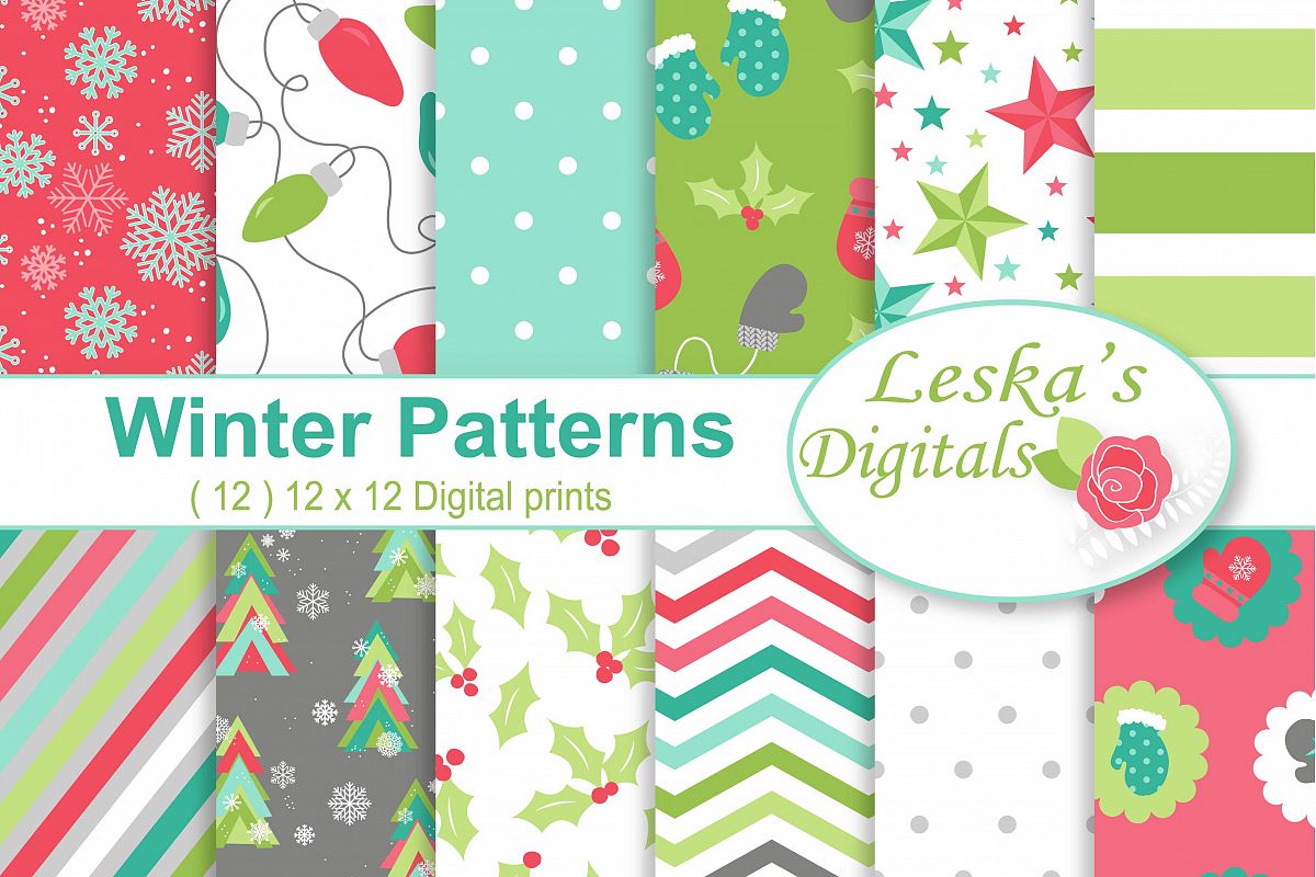 Winter Digital Paper example image 1