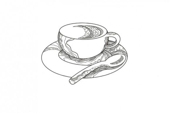 Cup of Coffee Doodle example image 1
