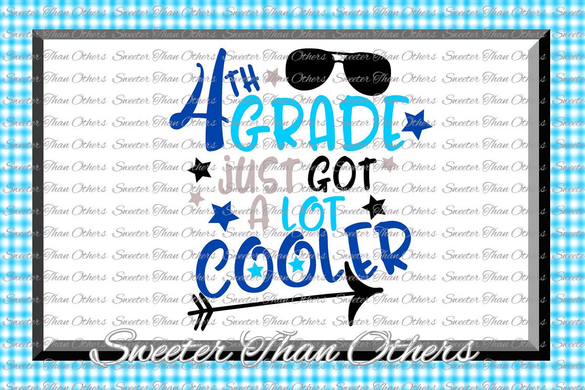 Fourth Grade Cooler SVG 4th Grade cut file Last Day of Schoo example image 1