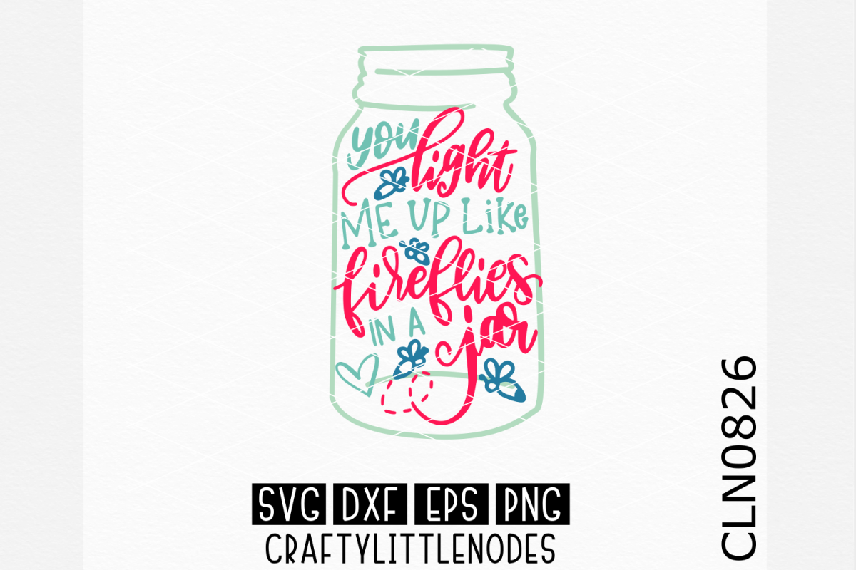Hand Lettered- You Light Me Up Like FIreflies example image 1