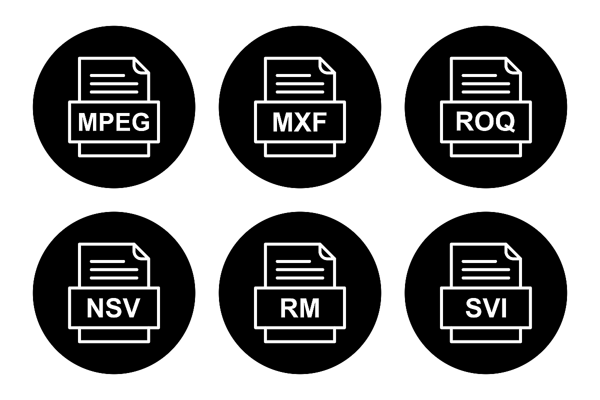 Set Of File Formats Icons example image 1