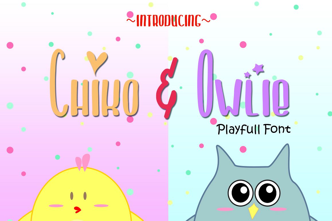 Chiko & Owlie - Extra Cute Graphic example image 1