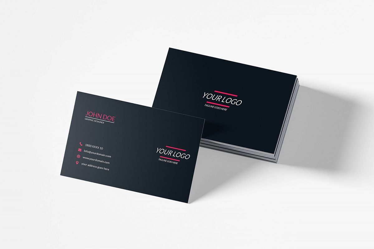Clean Minimal Business Card Template example image 1