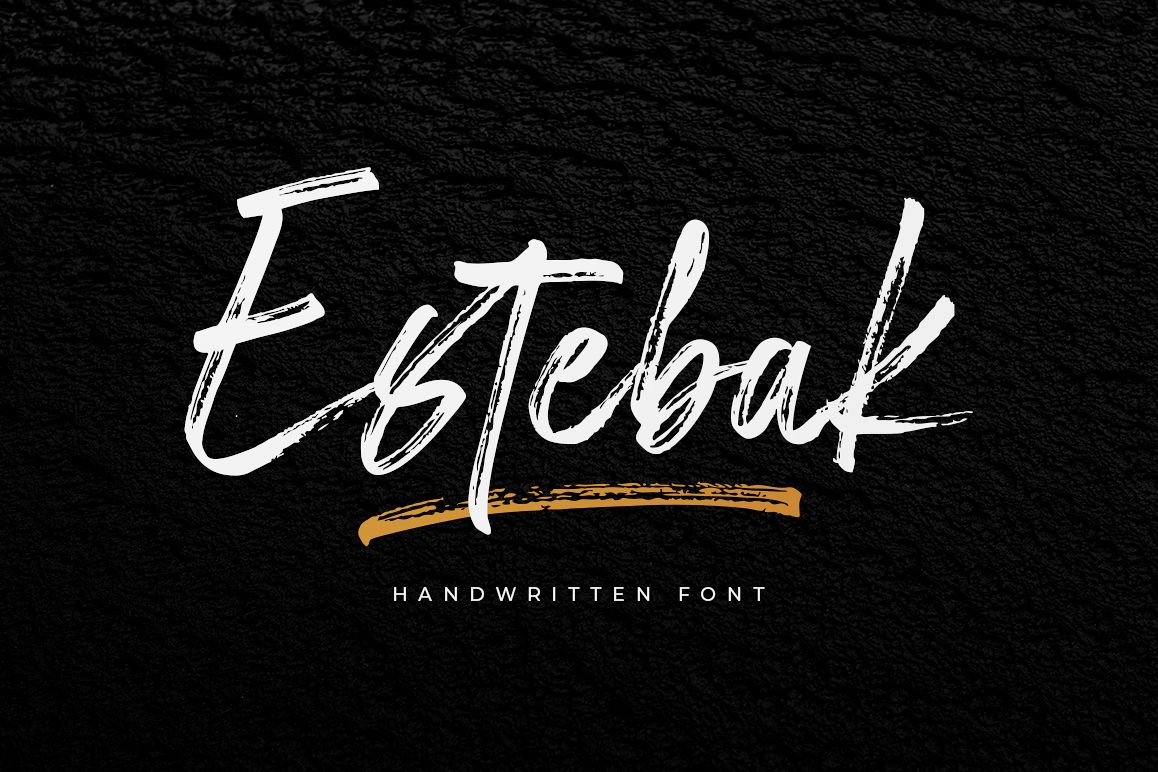 Estebak Brush Font example image 1