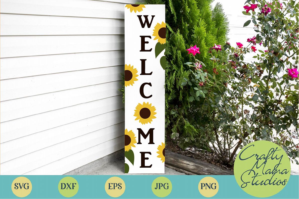Free Free 349 Sunflower Welcome Sign Svg SVG PNG EPS DXF File