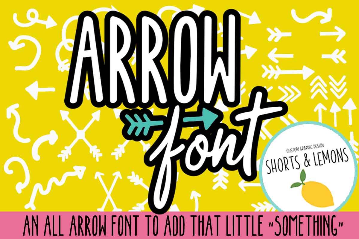 SUPER ARROW FONT example image 1