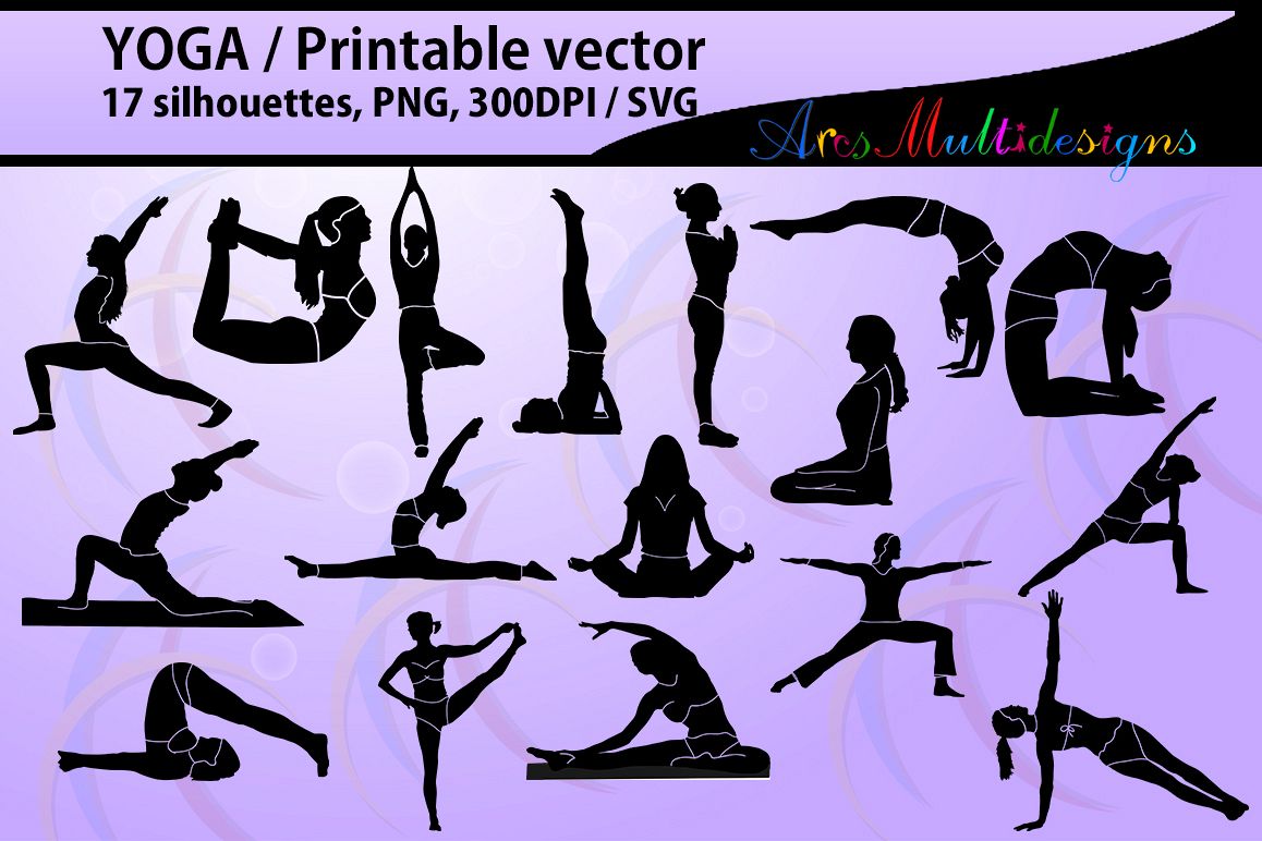 Download yoga shapes silhouette vector / Yoga / yoga svg / printable yoga posture / High Quality / vector ...