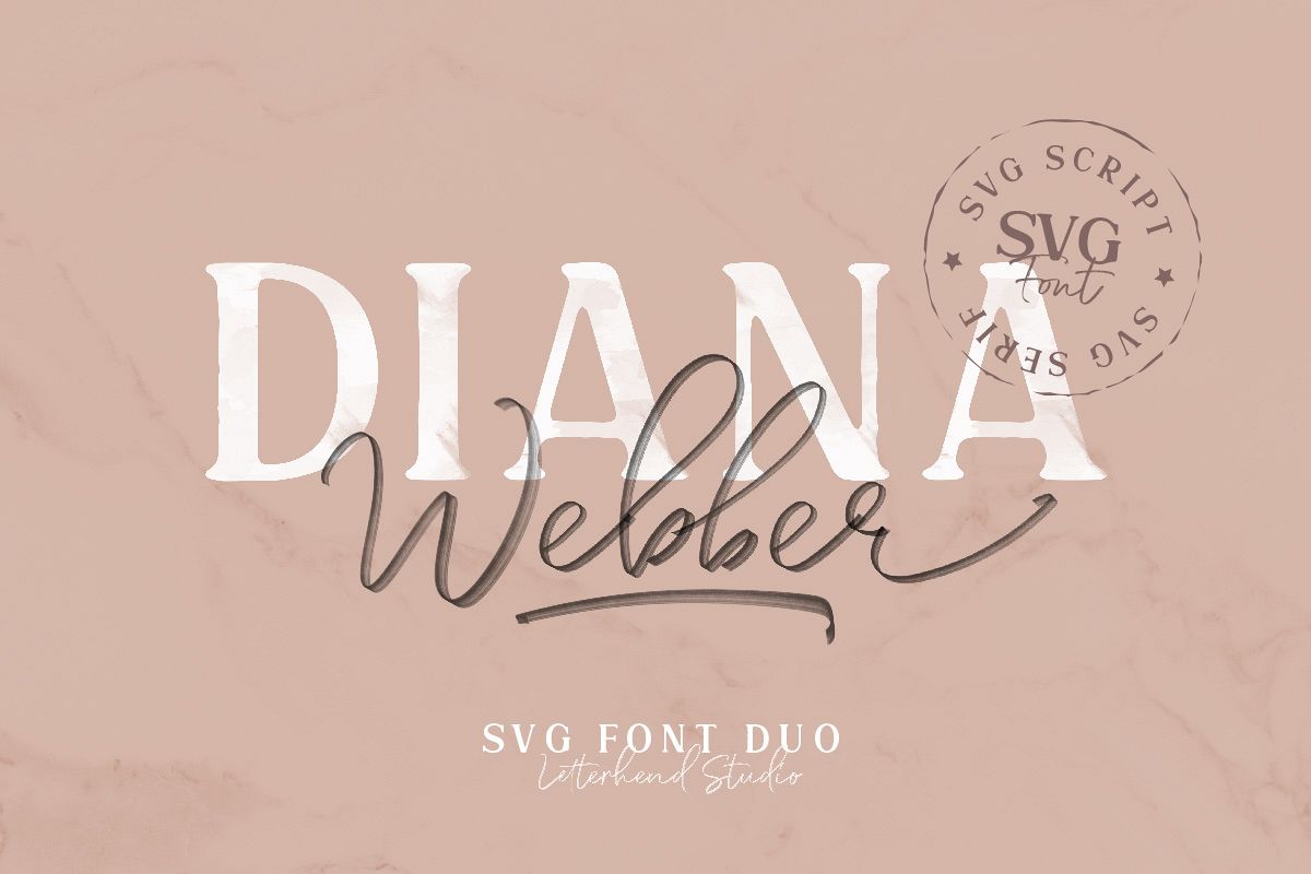 Diana Webber - SVG Font Duo example image 1