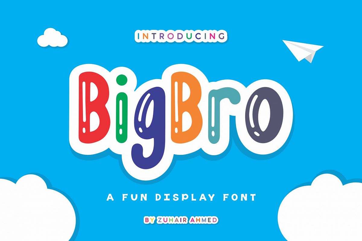 BigBro - A Fun Display Font example image 1