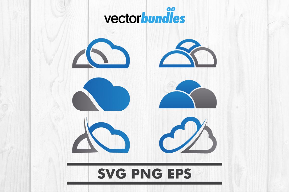 Cloud clip art svg example image 1