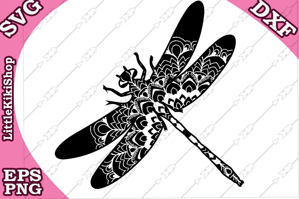 Download Zentangle Dragonfly Svg,Mandala Dragonfly Svg,Zentangle Insc