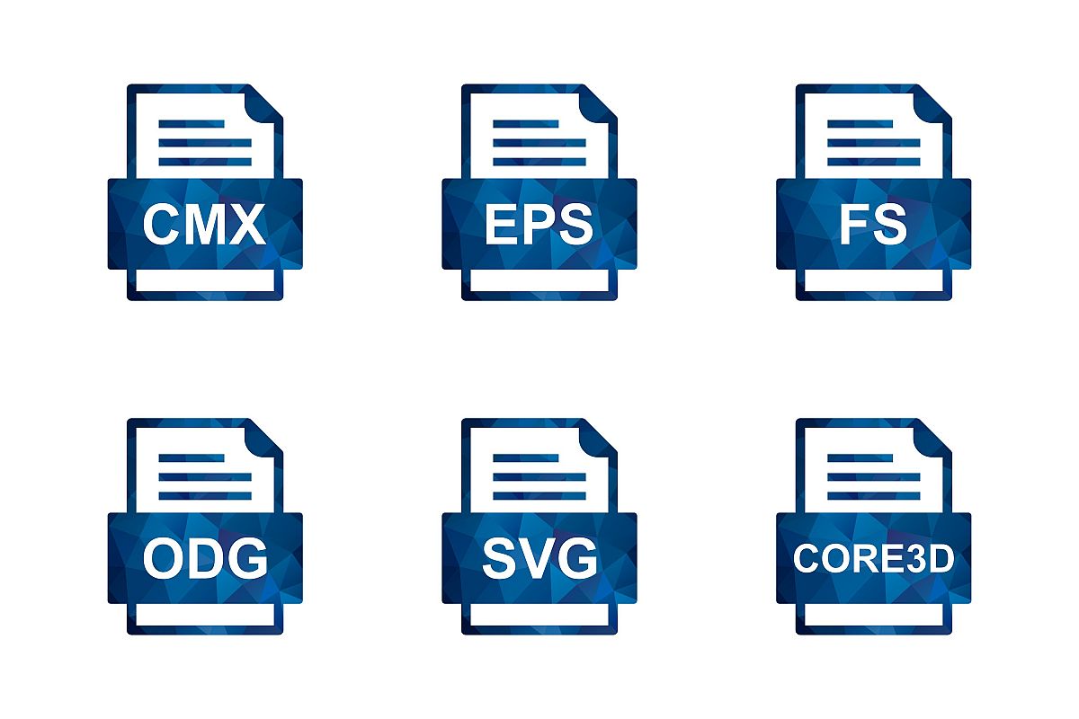 Set Of File Formats Icons example image 1