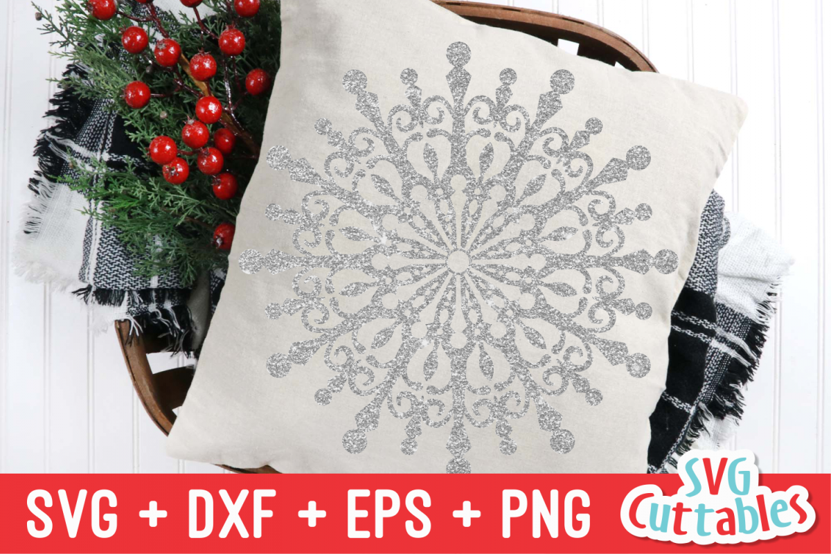 Download Snowflake Mandala | Christmas Cut File (151691) | Cut Files | Design Bundles