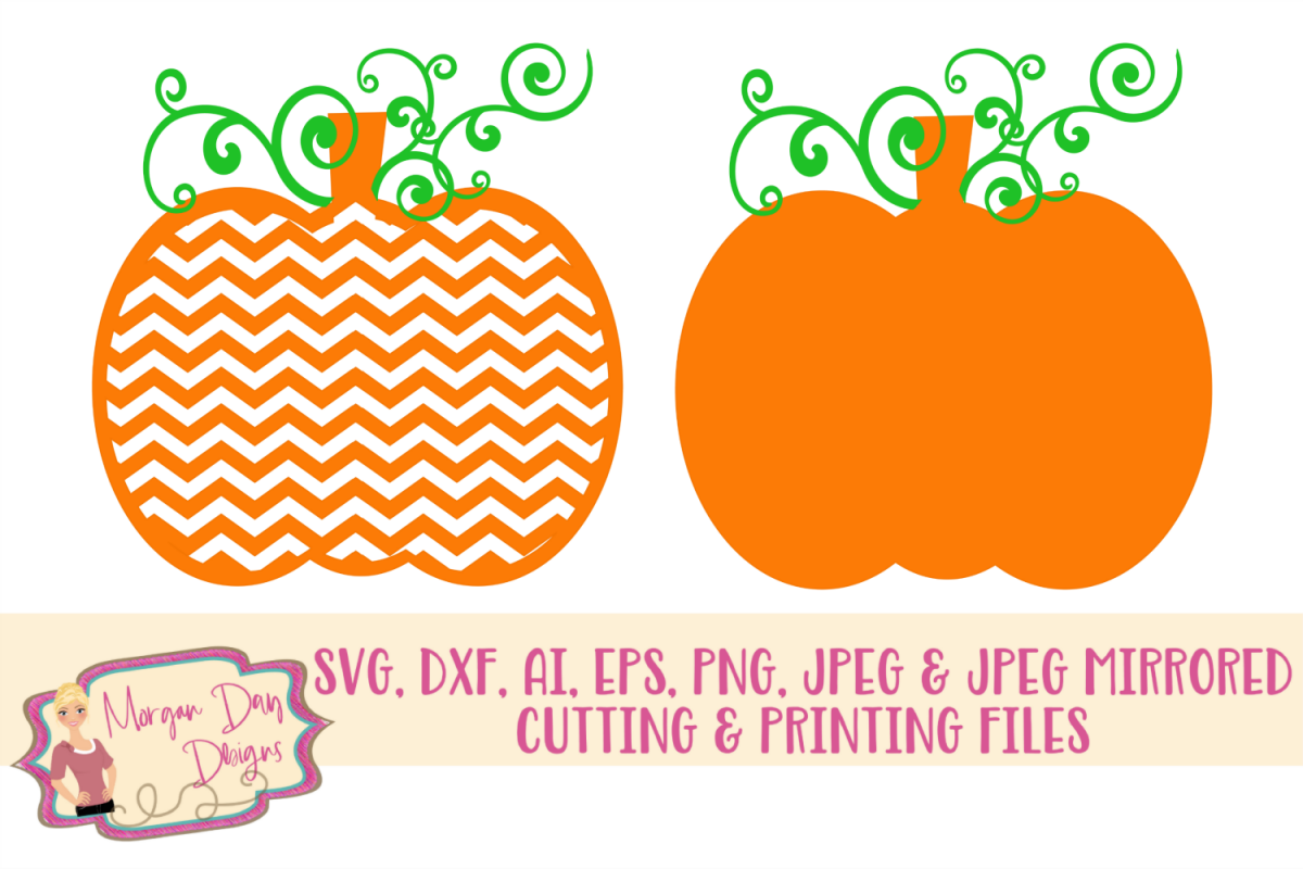 Pumpkin SVG, DXF, AI, EPS, PNG, JPEG example image 1