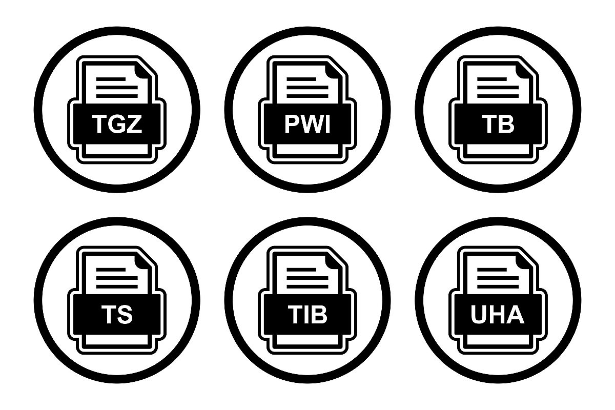 Set Of File Formats Icons example image 1