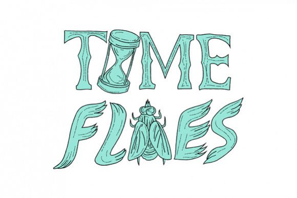 Time Flies Drawing example image 1