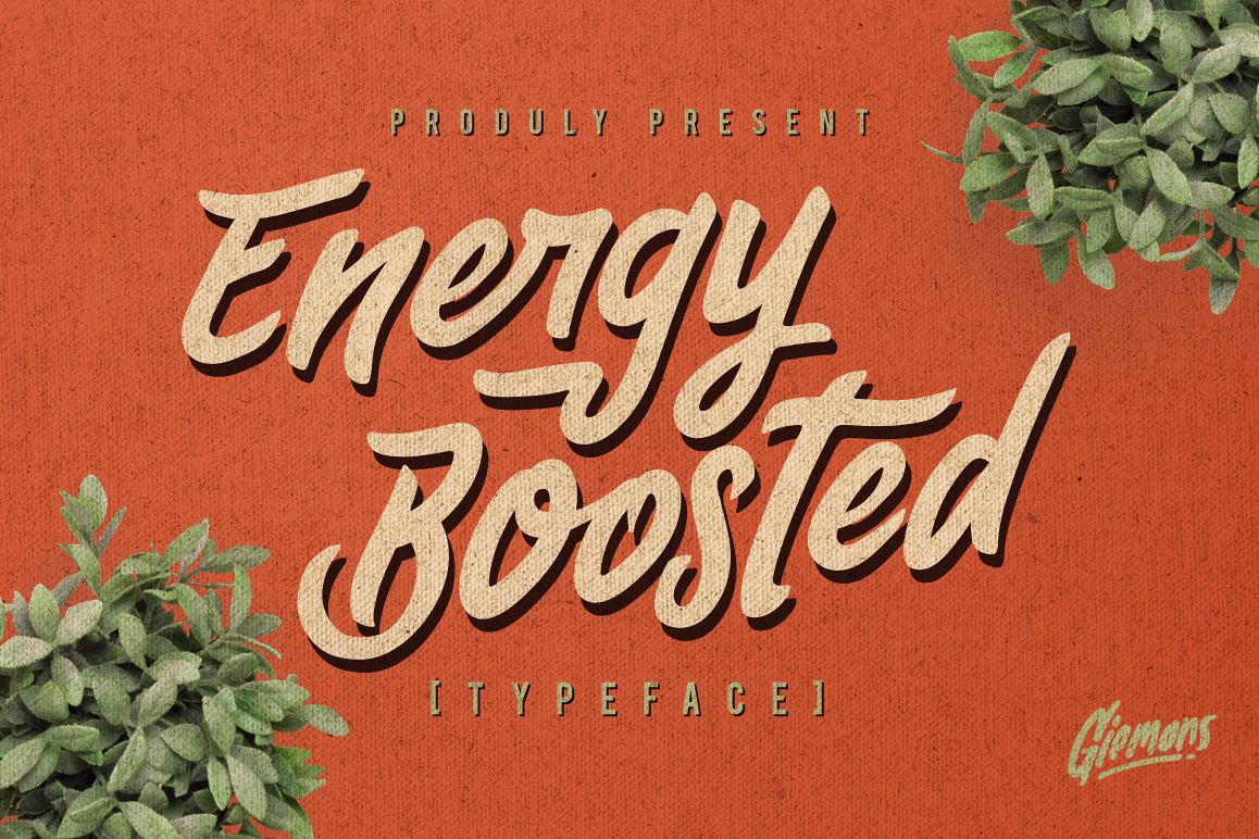 Energy Boosted Typeface example image 1