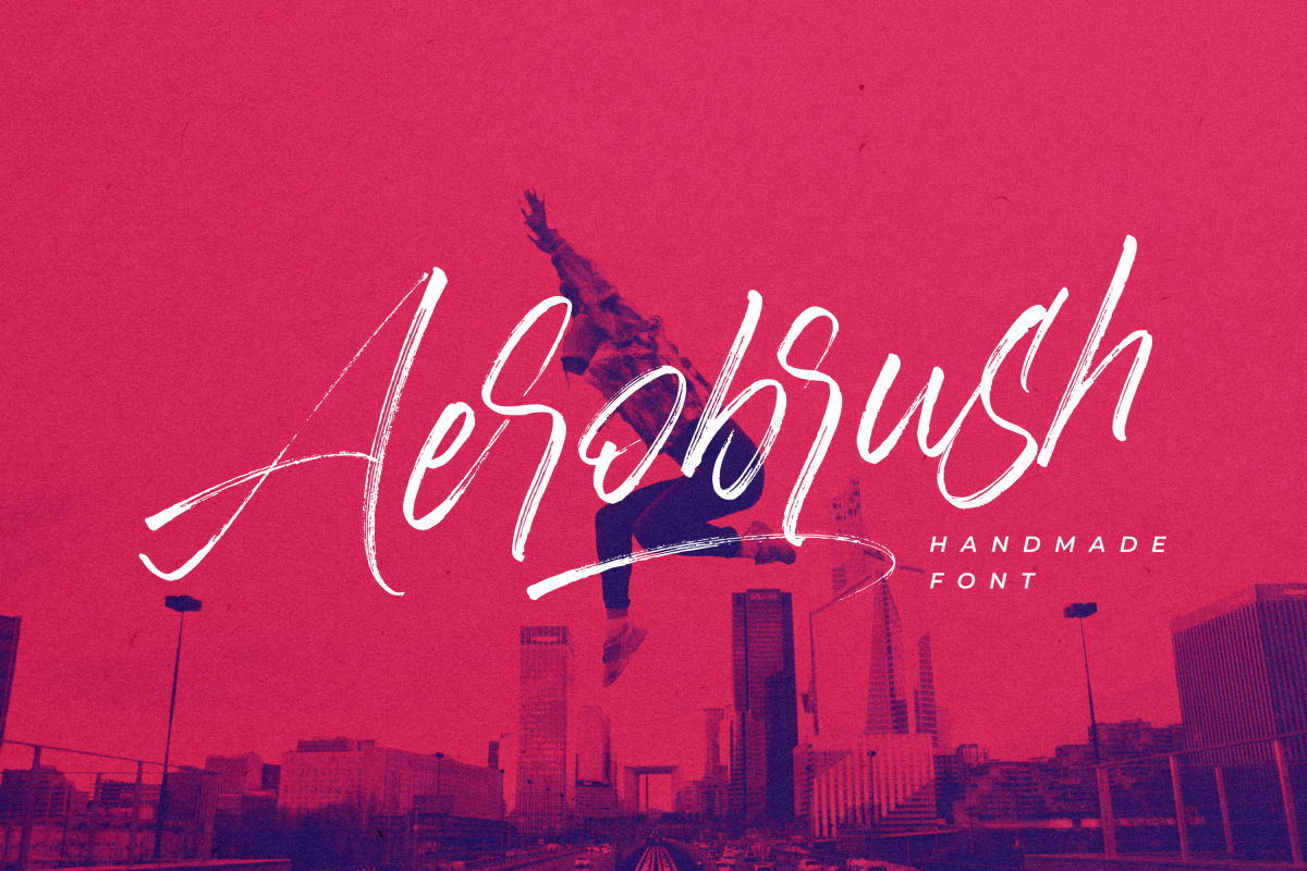 Aerobrush Font example image 1