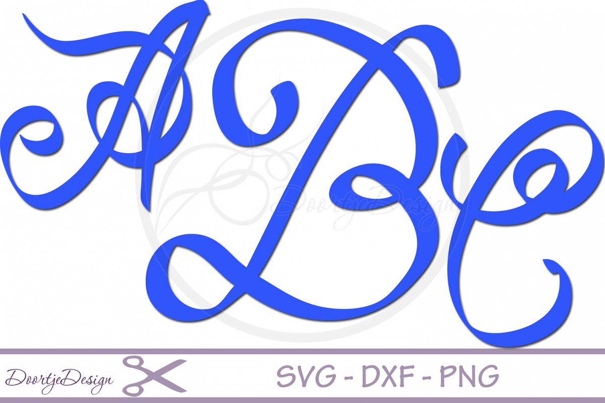 Script Alphabet Font SVG example image 1