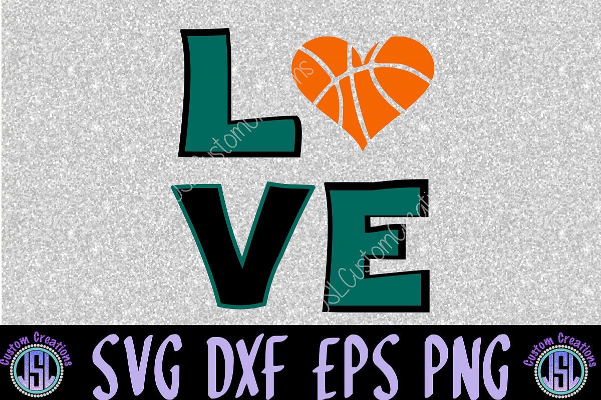 Download LOVE Basketball SVG, EPS, DXF, PNG Digital Download
