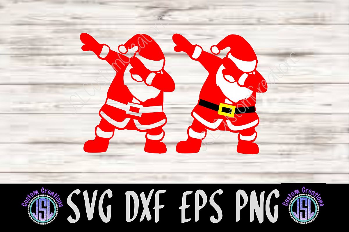 Download Dabbing Santa Set of 2 Bundle SVG DXF EPS PNG Cutting File (126636) | SVGs | Design Bundles