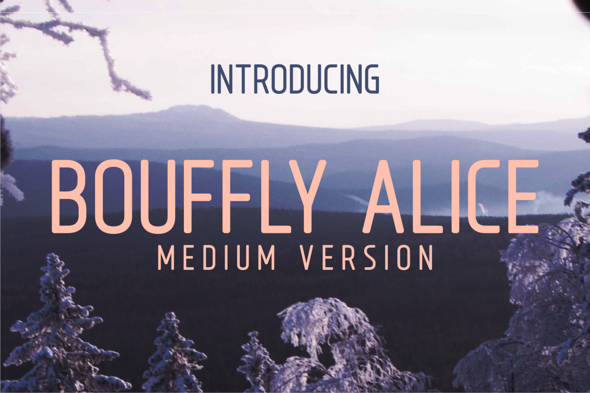 Bouffly Alice Medium Versionl Elegant font sans serif example image 1