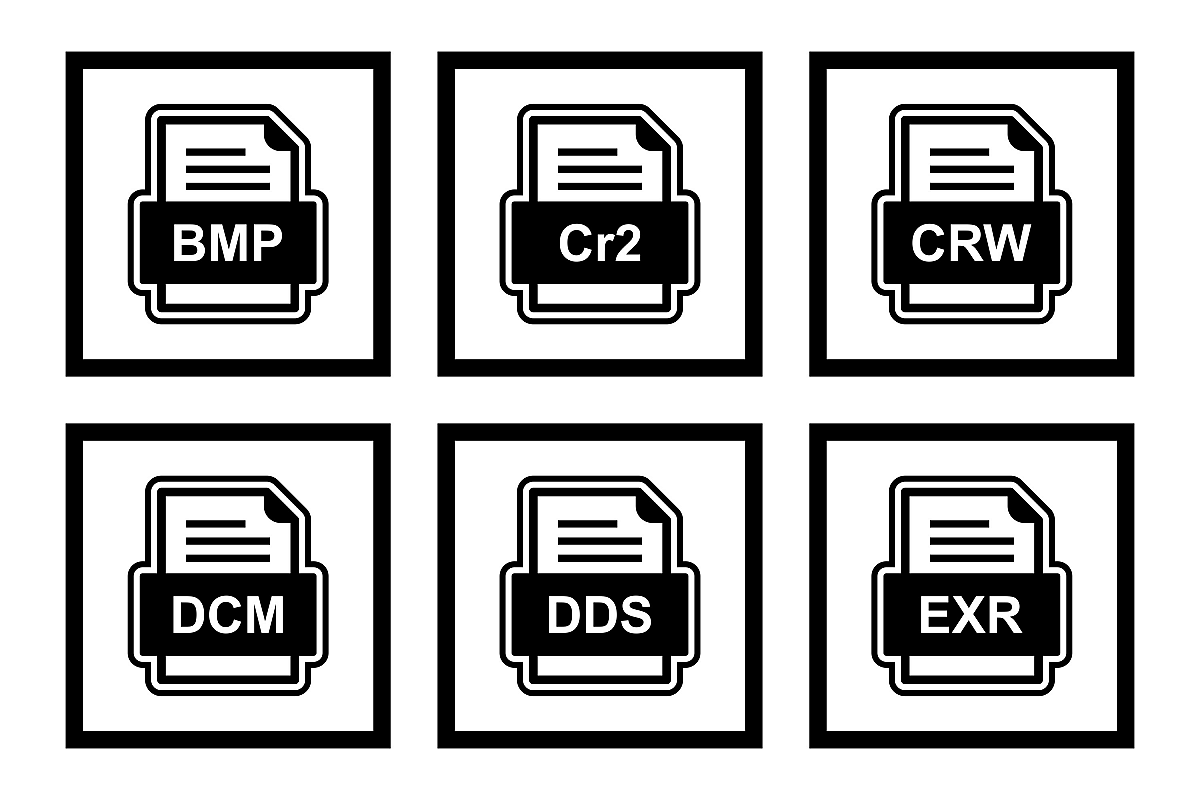 Set Of File Formats Icons example image 1