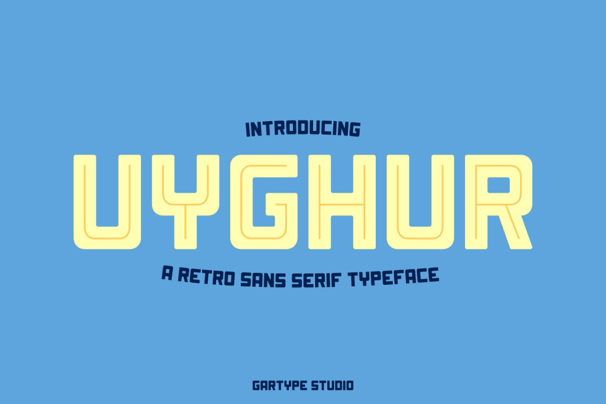 Uyghur - Retro Font example image 1