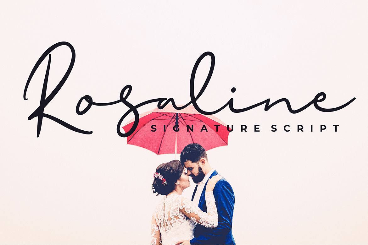 Rosaline Signature Script Font example image 1
