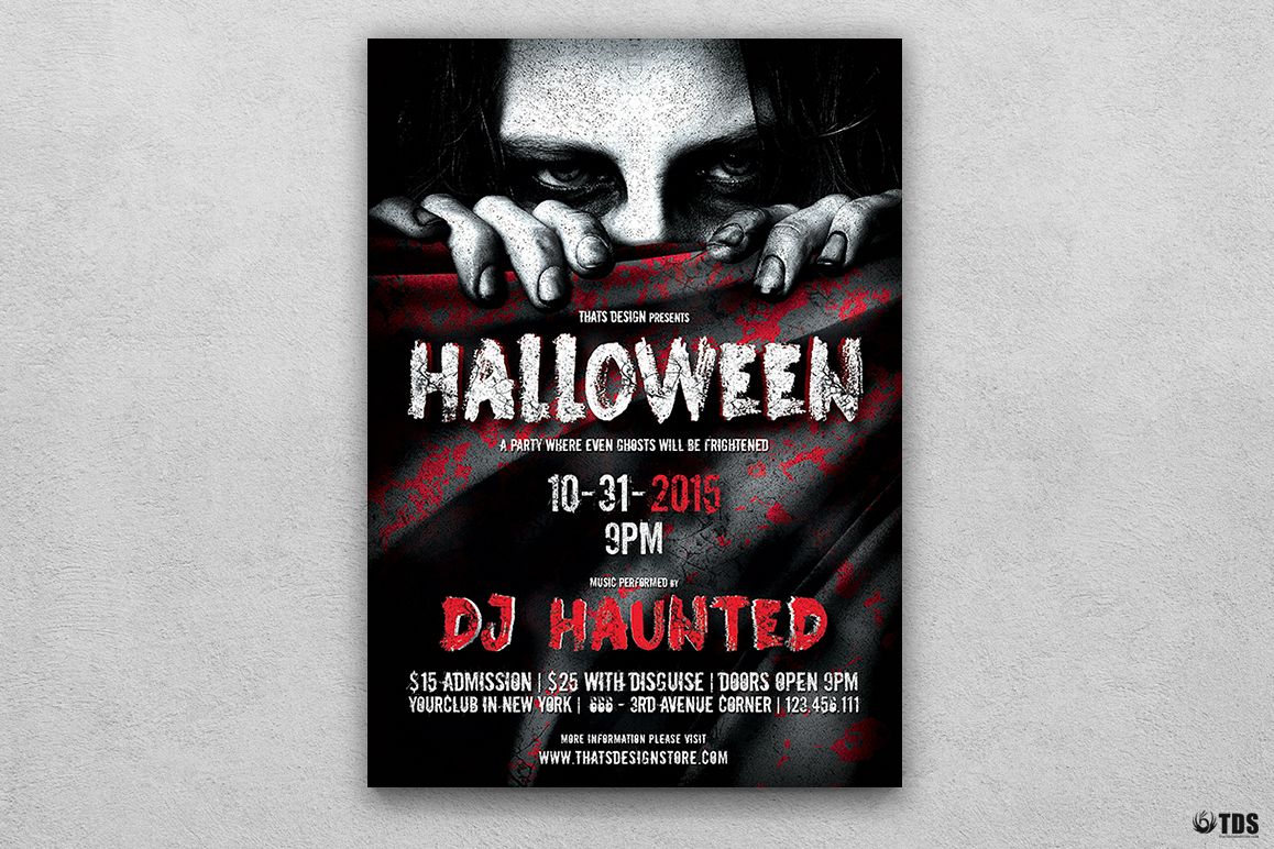 Halloween Flyer Template V5 example image 1
