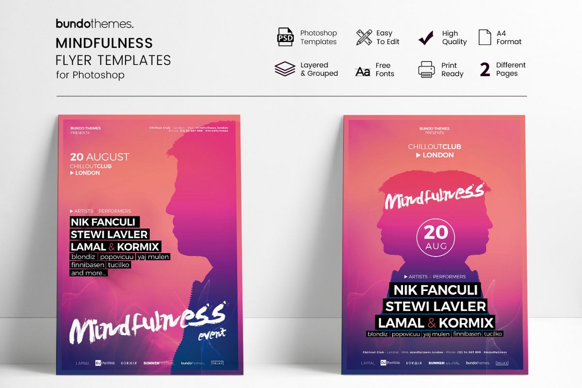 Mindfulness Event and Festival Flyer example image 1